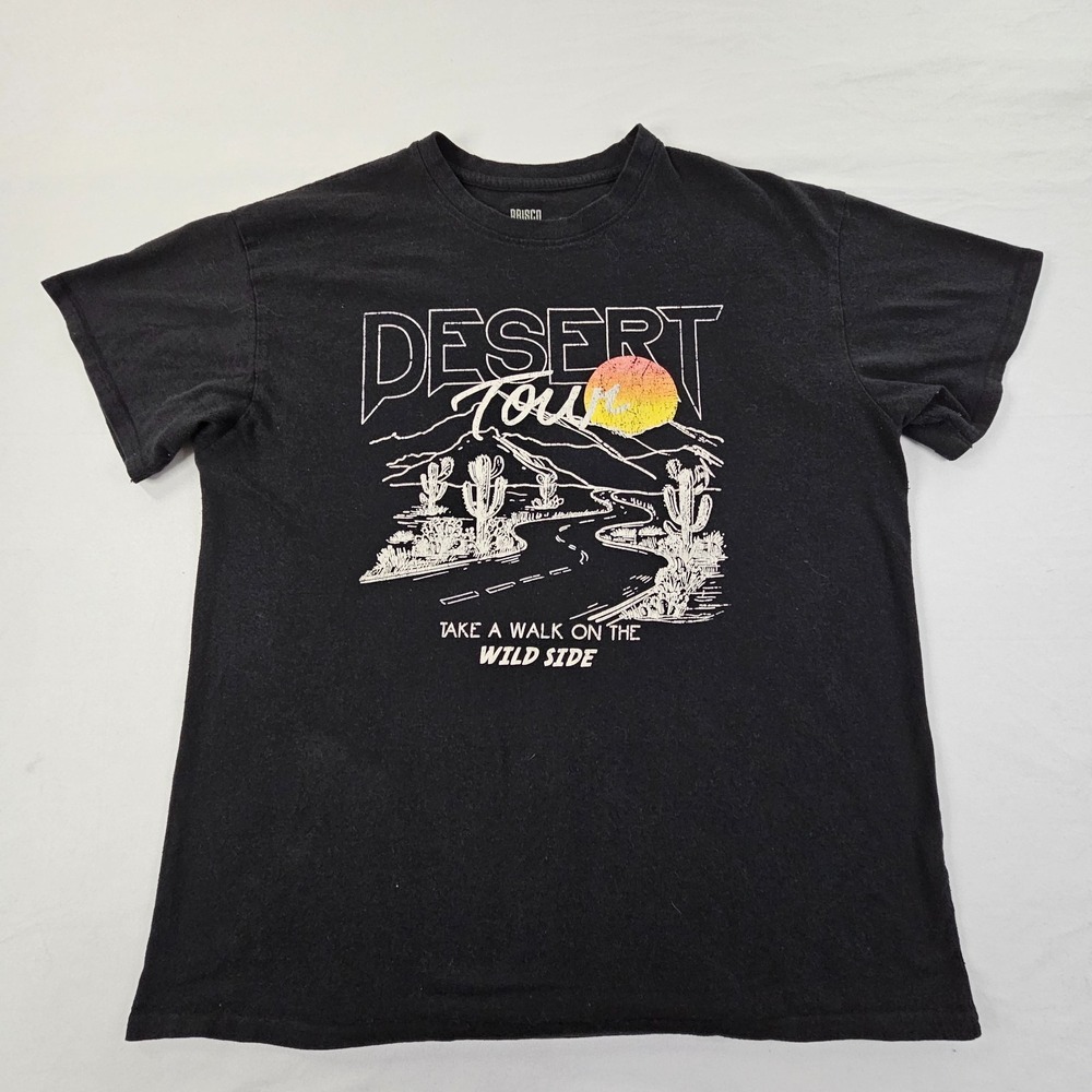 Desert Tour Take a Walk on the Wild Side Black Short‎ Sleeve T-Shirt Men's XL